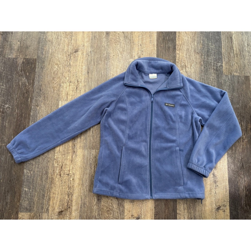 Columbia‎ Womens Benton Springs Full Zip Fleece Jacket Blue Large WL6439